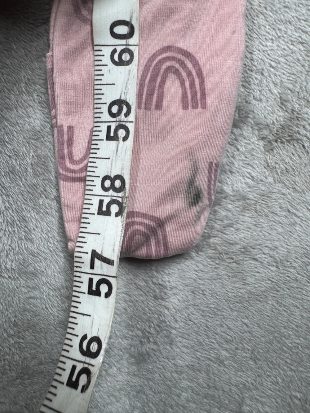 Hanna Andersson Layette Tencel Print Sleeper Blush Pink Rainbow Footie 12-18 M - Picture 13 of 16